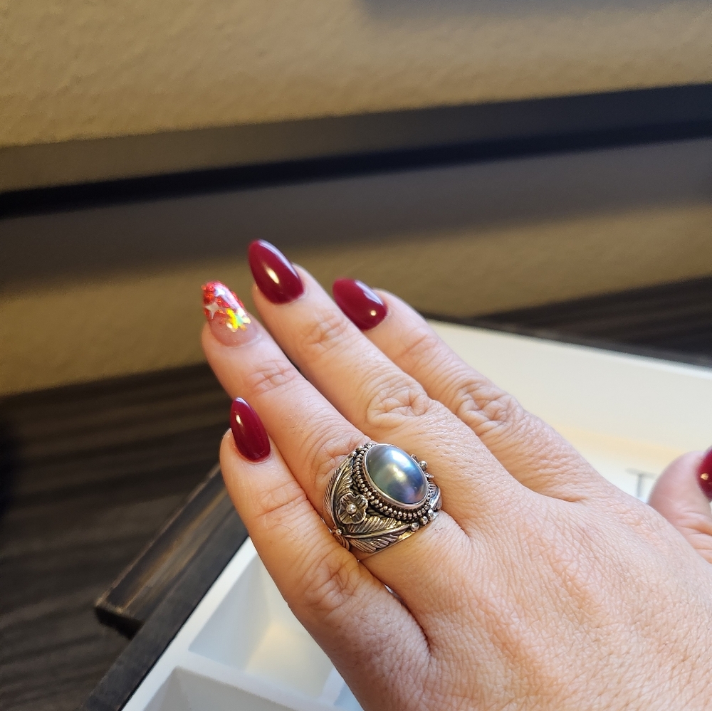 Solid silver ring - Picture 8 of 12